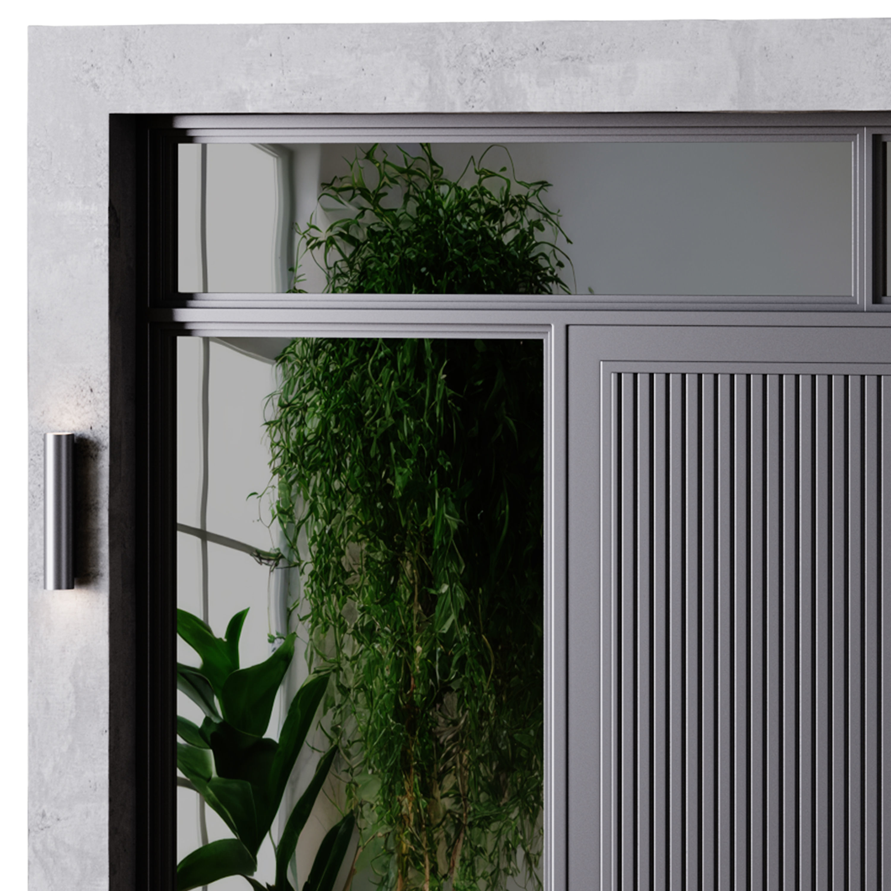 Metal entrance group for home and office 3D model_5