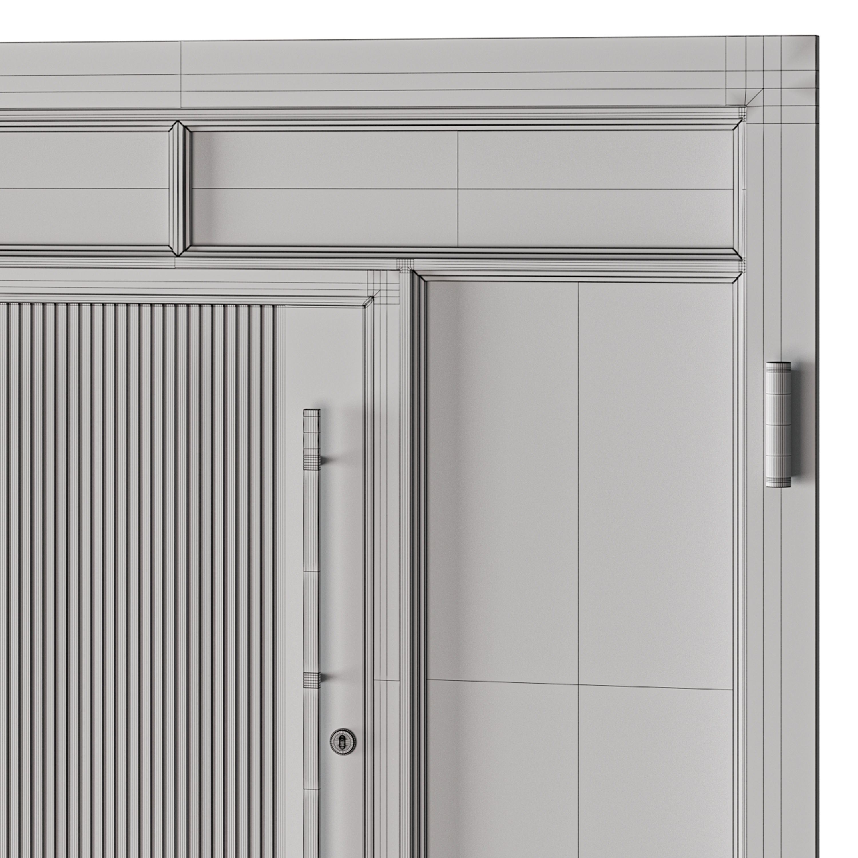 Metal entrance group for home and office 3D model_10