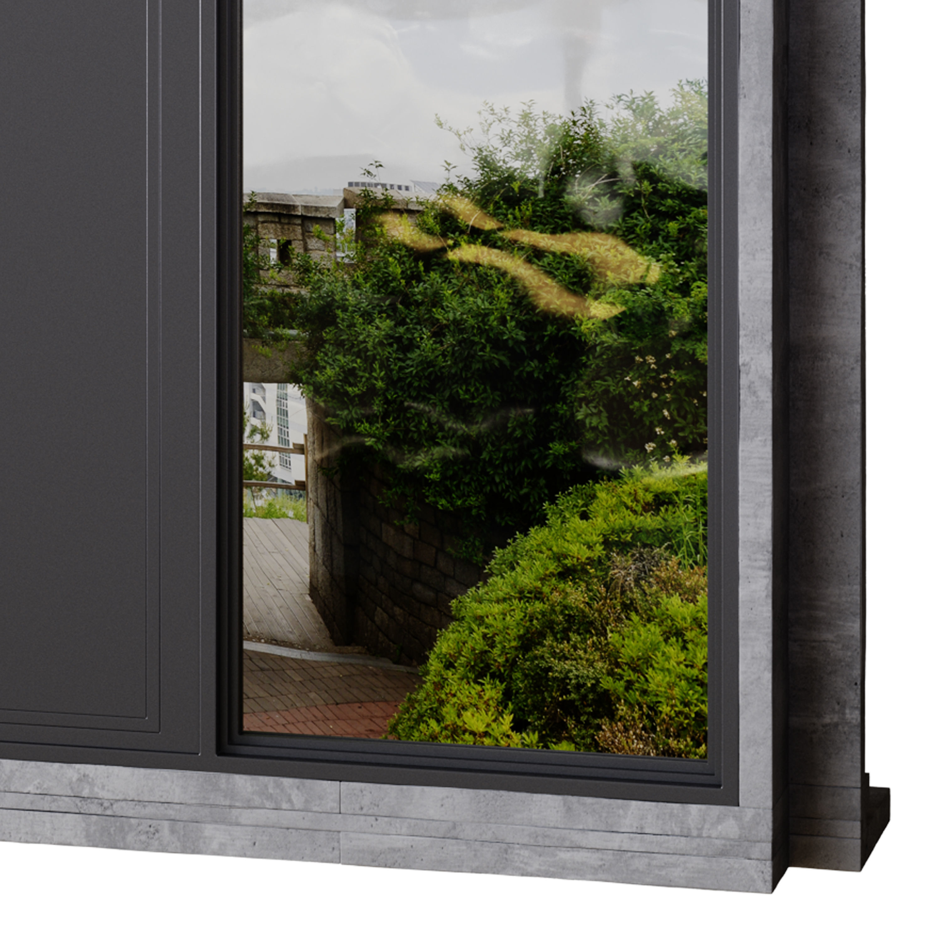 Metal entrance group for home and office 3D model_2