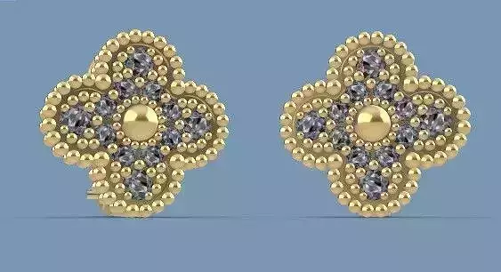 Earrings VC gems small