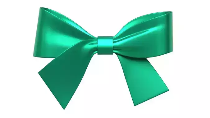 Christmas Bow Ribbon 81 Low-poly 3D model