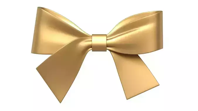 Christmas Bow Ribbon 83 Low-poly 3D model
