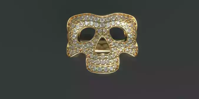Icebox style Skull Ring v2