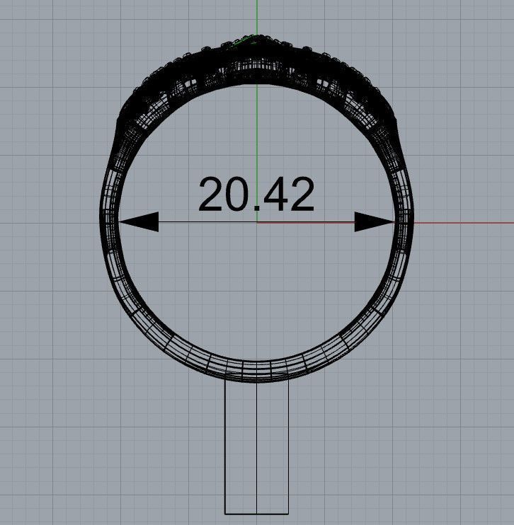 Icebox style Skull Ring v2 3D print model_5
