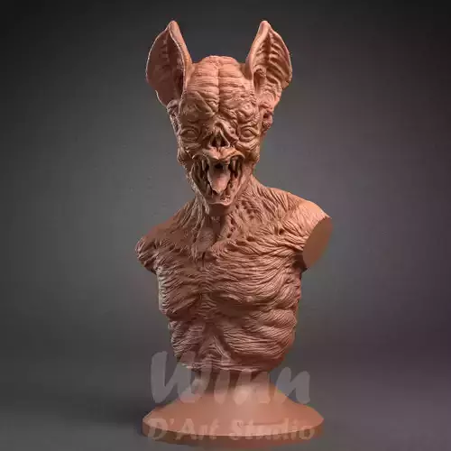 Vampire Monster Bust 3d printing model