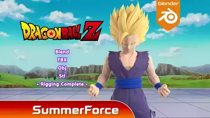 Son Gohan Super Saiyan 2 - Dragonball Z 3D model