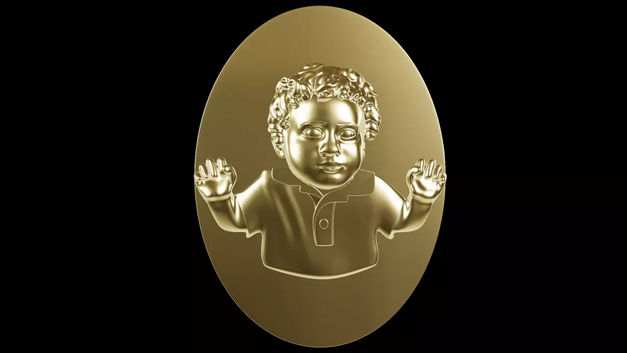 medalla personalizada 3D print model
