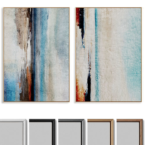 Abstract Painting Frame set 020 3D model