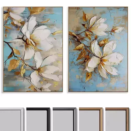 Plaster Photo Frame set  012