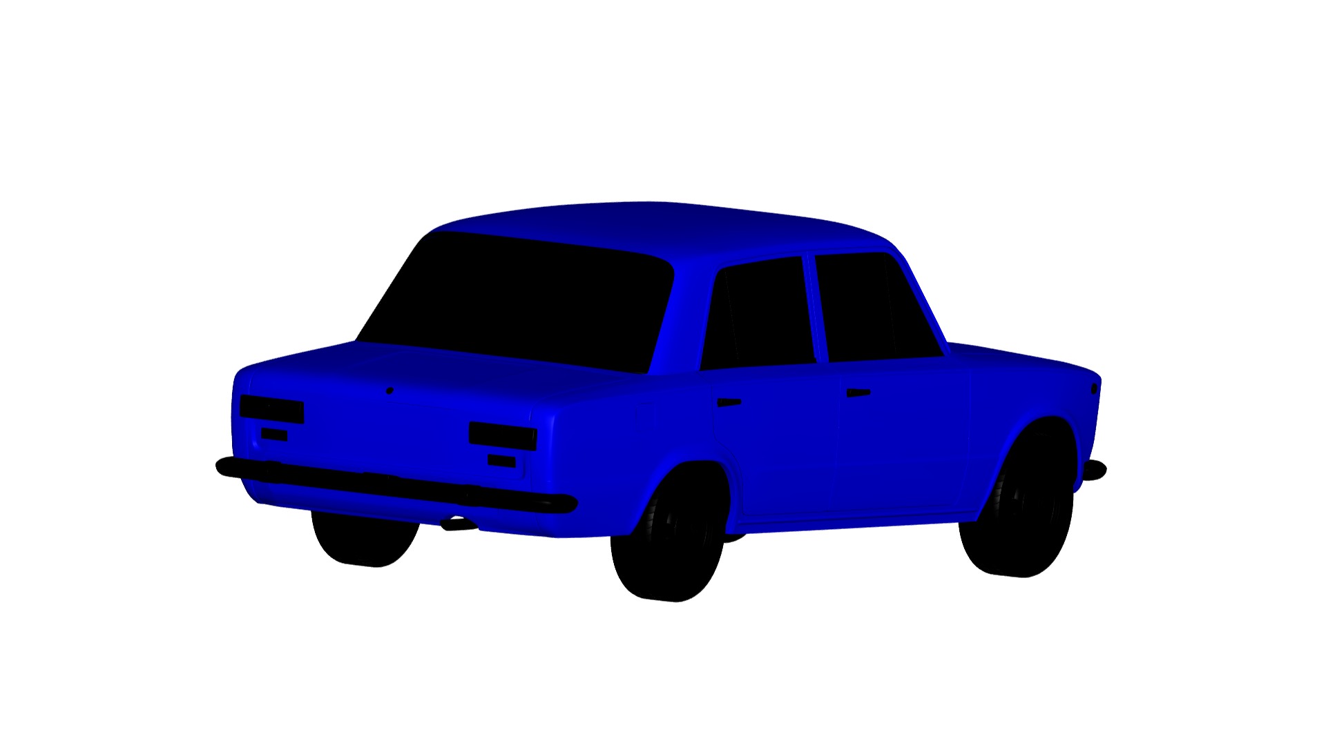 Fiat 124  3D model_1