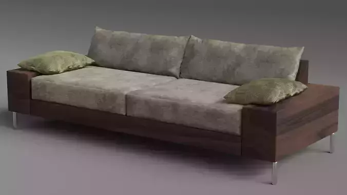 2 Seater Arena Sofa By Dag Hjelle Made in Blender 3D model