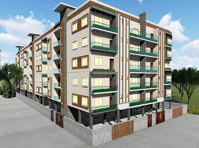 exterior design free 3D model | CGTrader