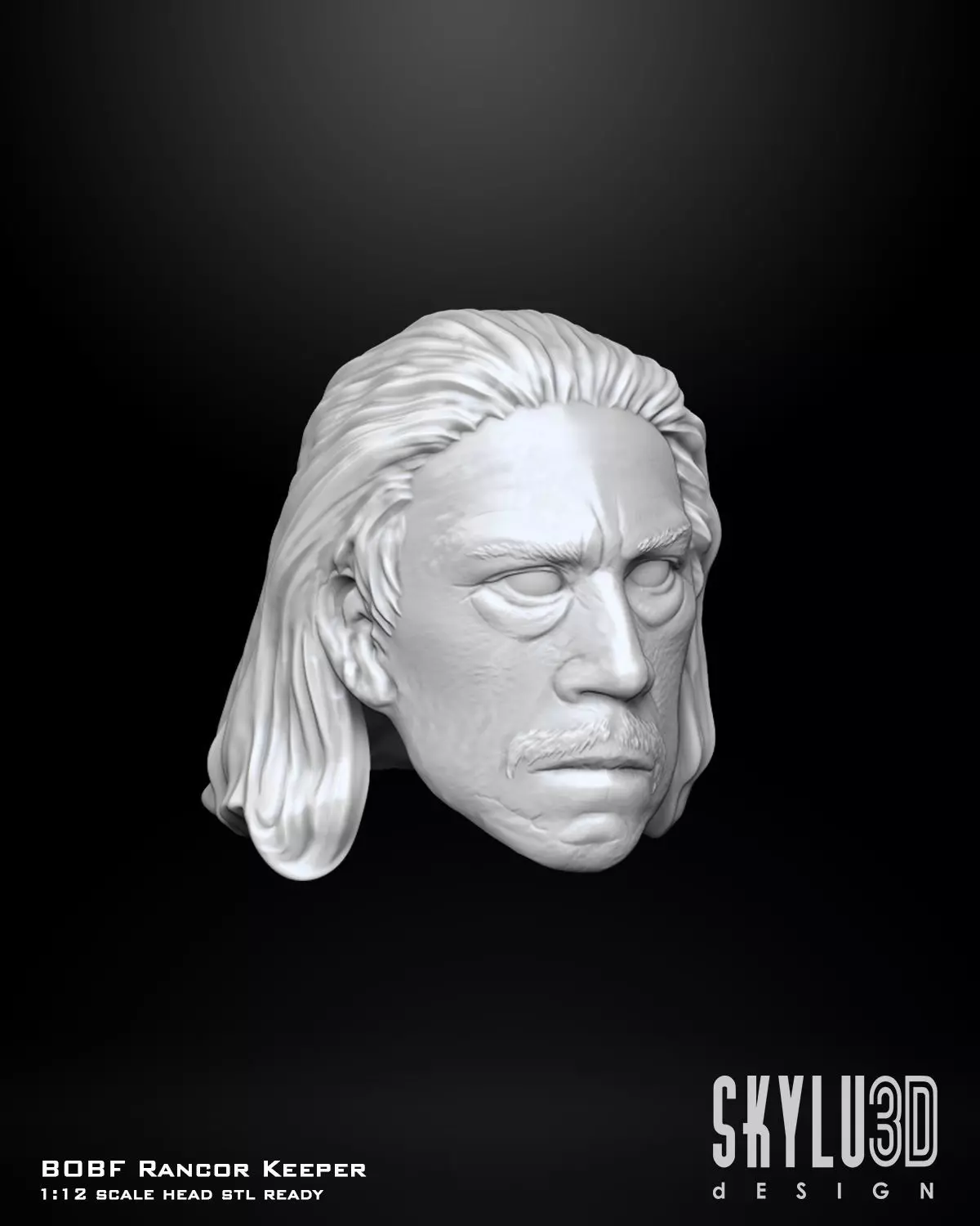 BOBF Rancor Kepper head sculpt for 3d printing 3D print model_0