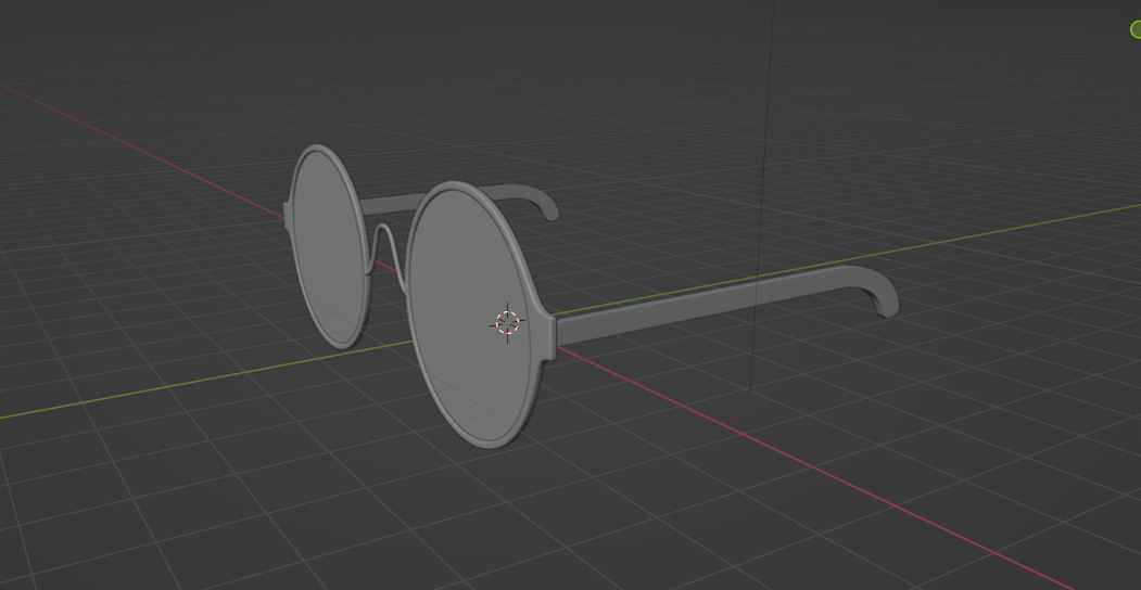 smart Round Glasses 3D model_10