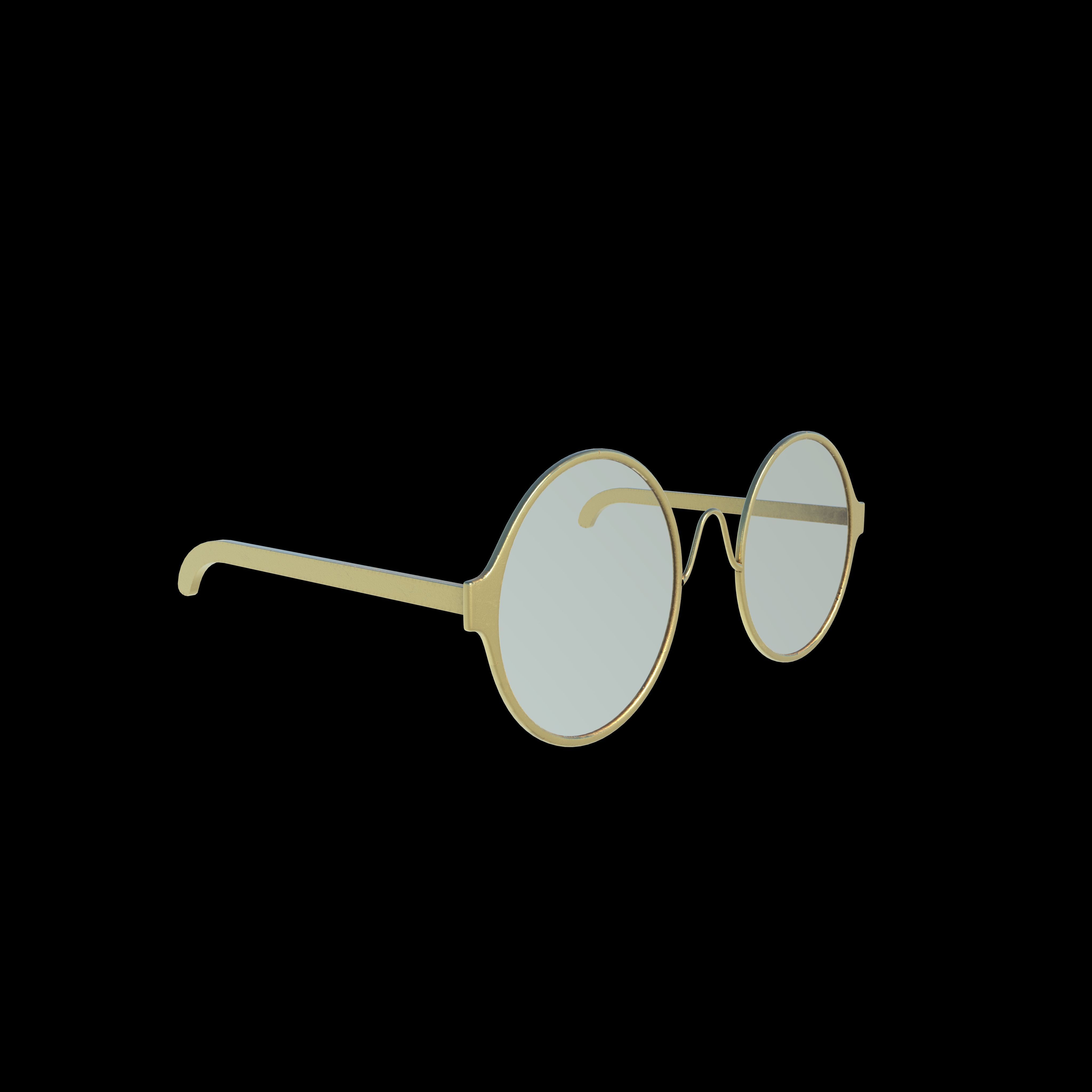 smart Round Glasses 3D model_6
