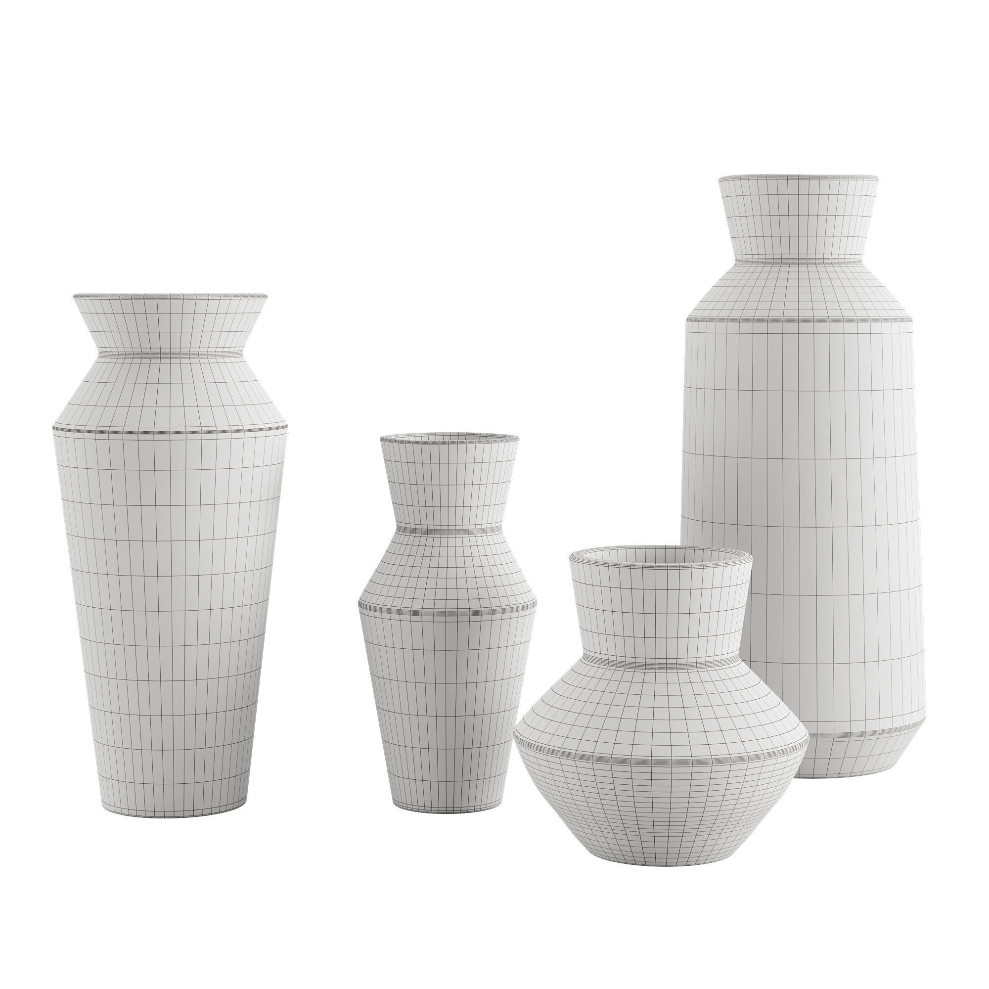 Asher Ceramic Vases 3D model_3