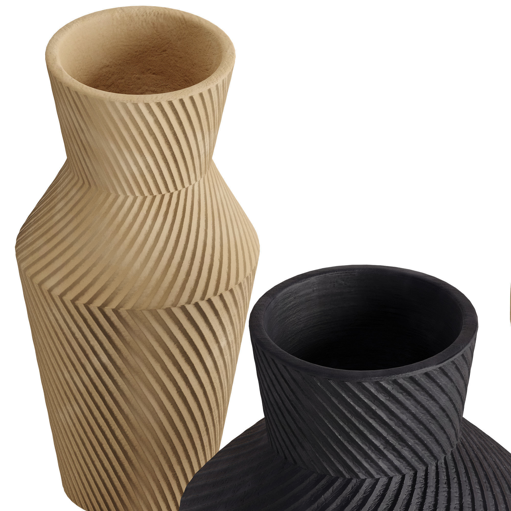 Asher Ceramic Vases 3D model_2