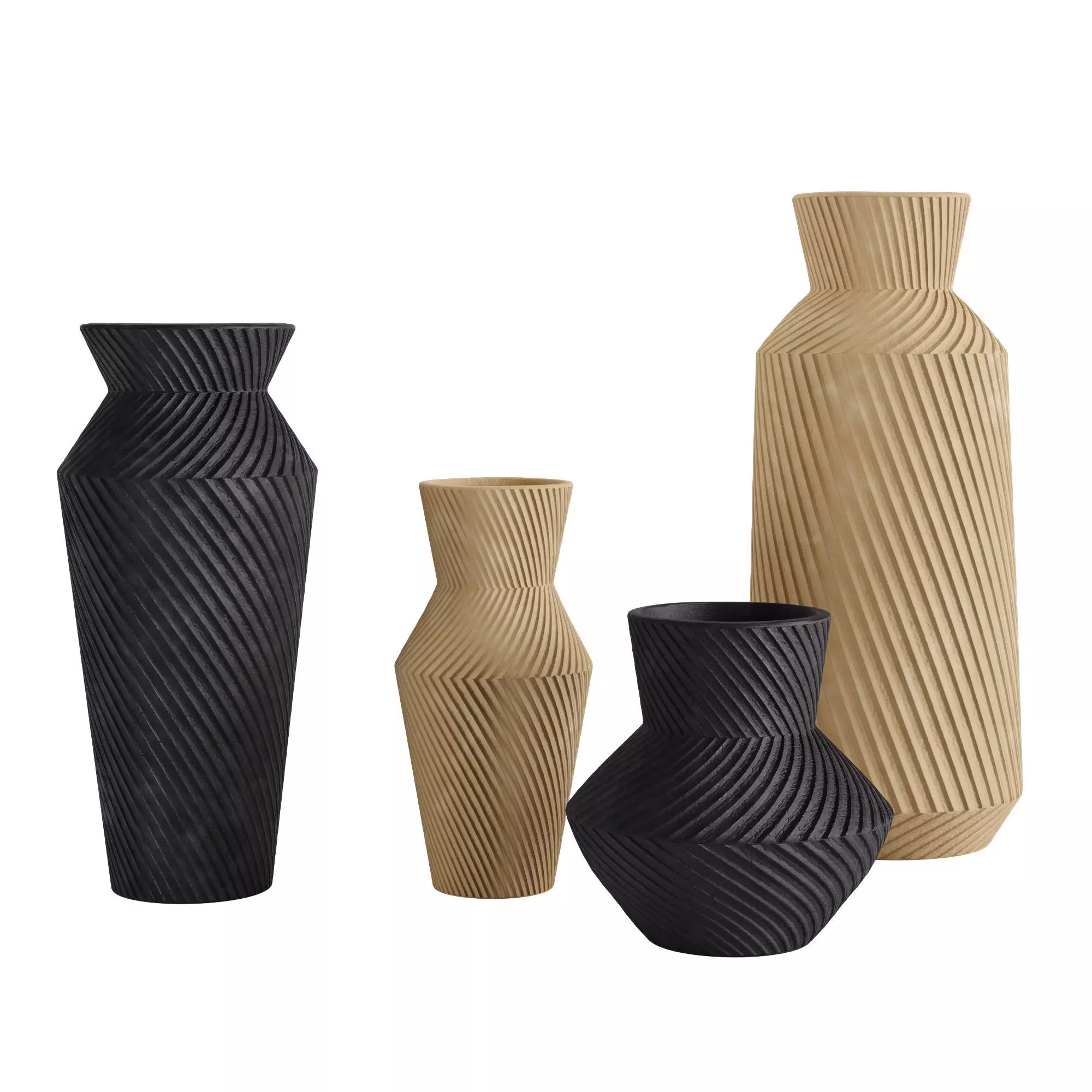 Asher Ceramic Vases 3D model_0
