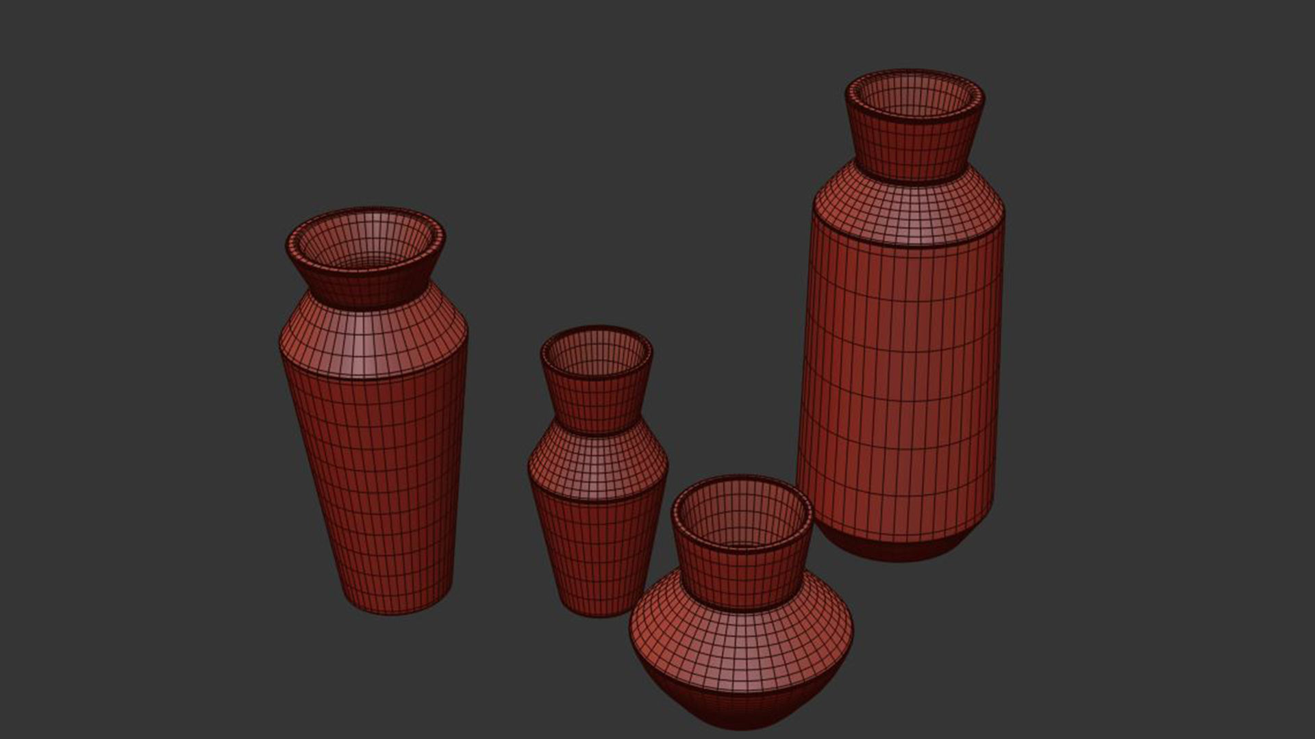 Asher Ceramic Vases 3D model_7