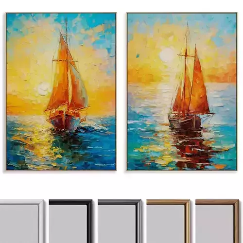 Abstract Painting Frame set