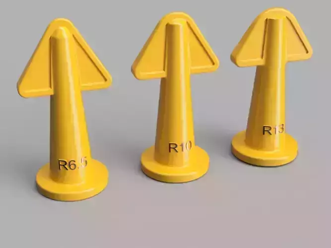 3-Piece  Caulking Nozzle Set 3D print model
