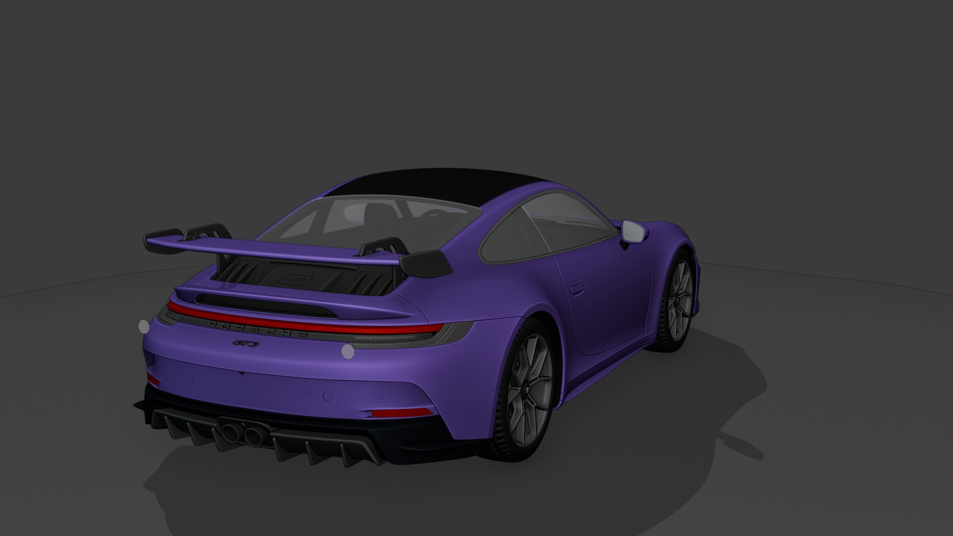 Porsche 911 GT3 2022 Rigged 3D model_8