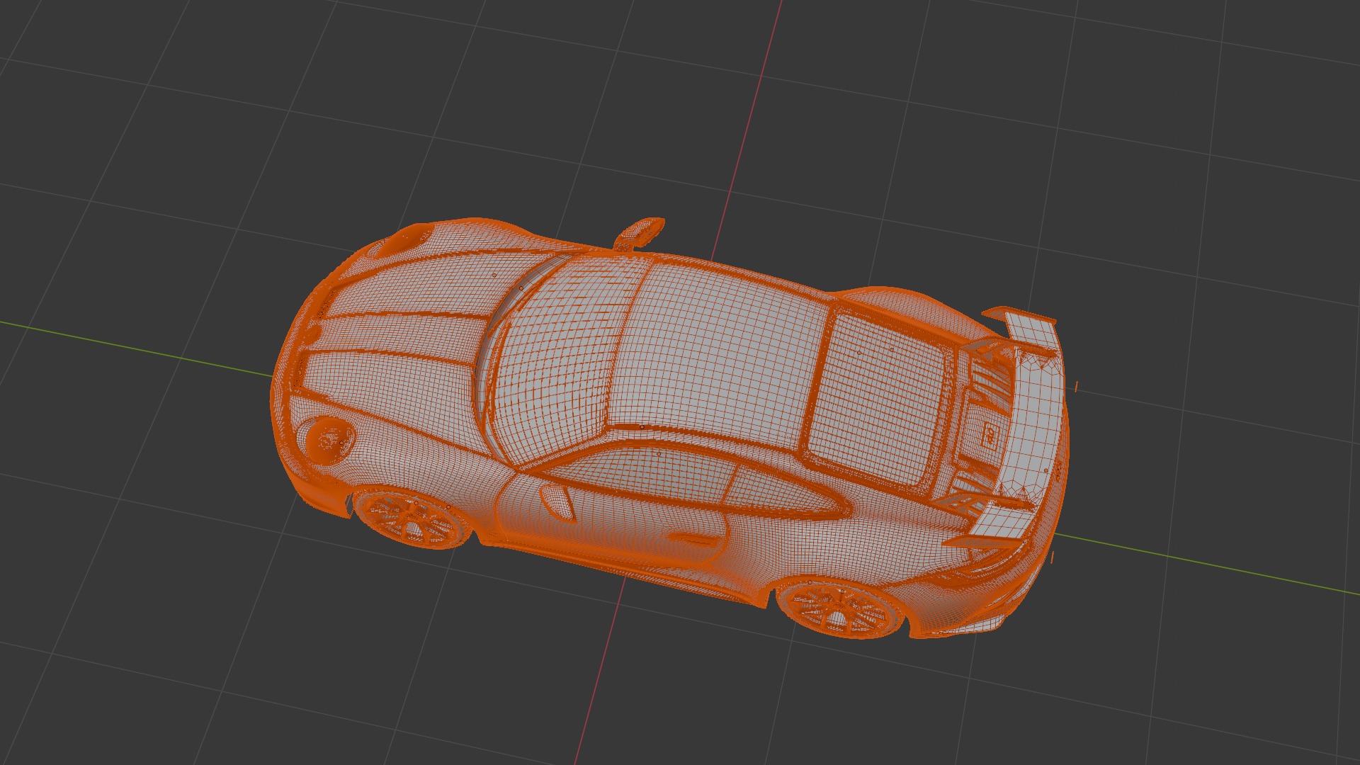 Porsche 911 GT3 2022 Rigged 3D model_12