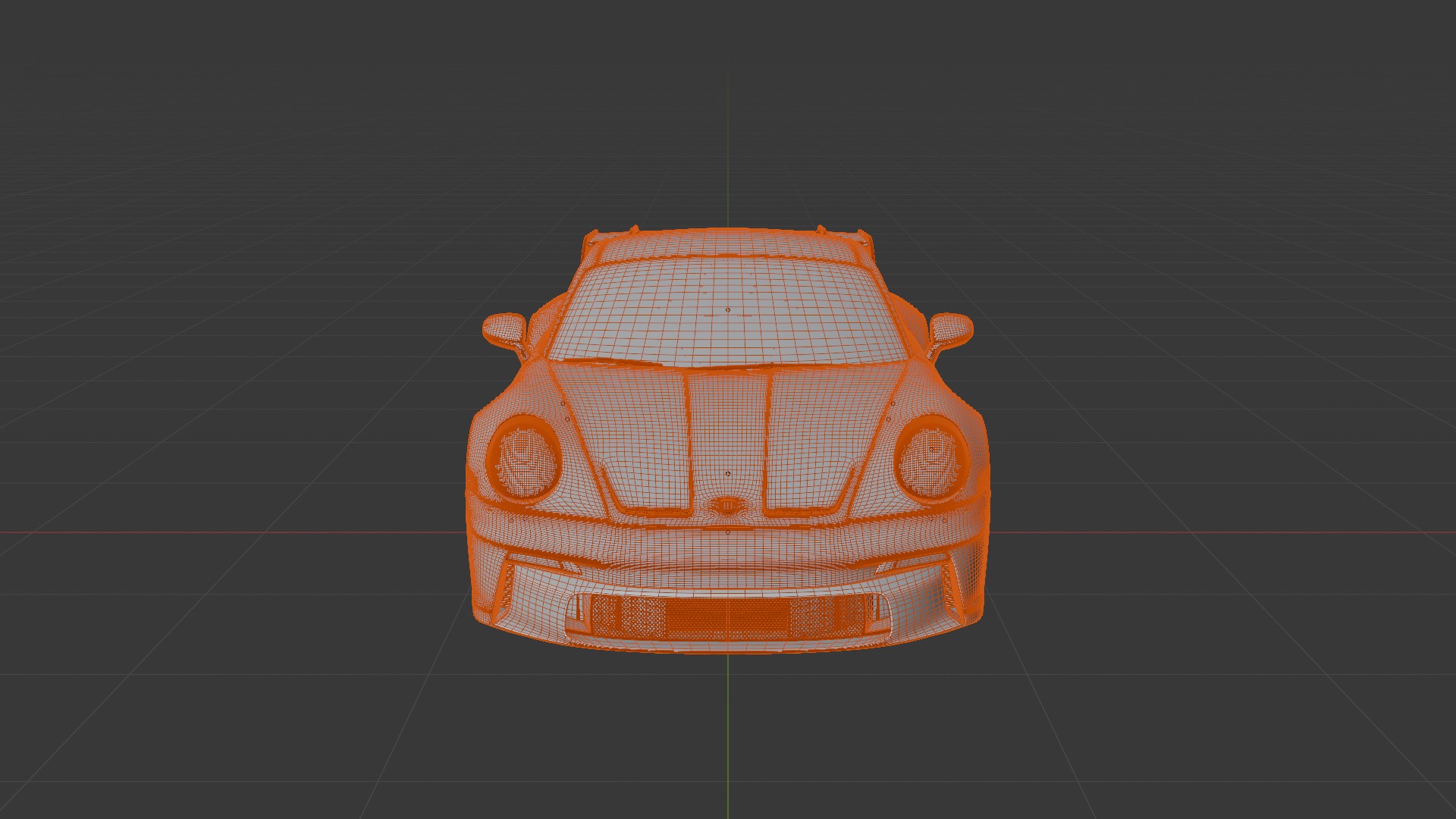 Porsche 911 GT3 2022 Rigged 3D model_10