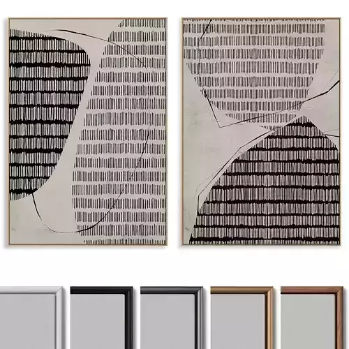 Abstract Painting Frame set 030
