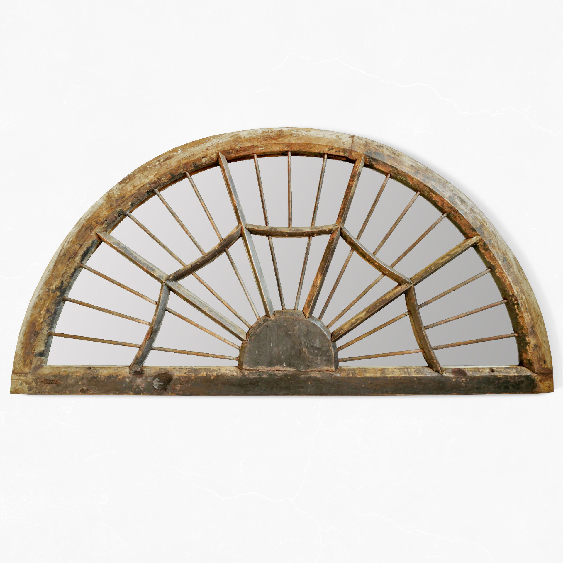 Antique Window Mirror 3D model_1