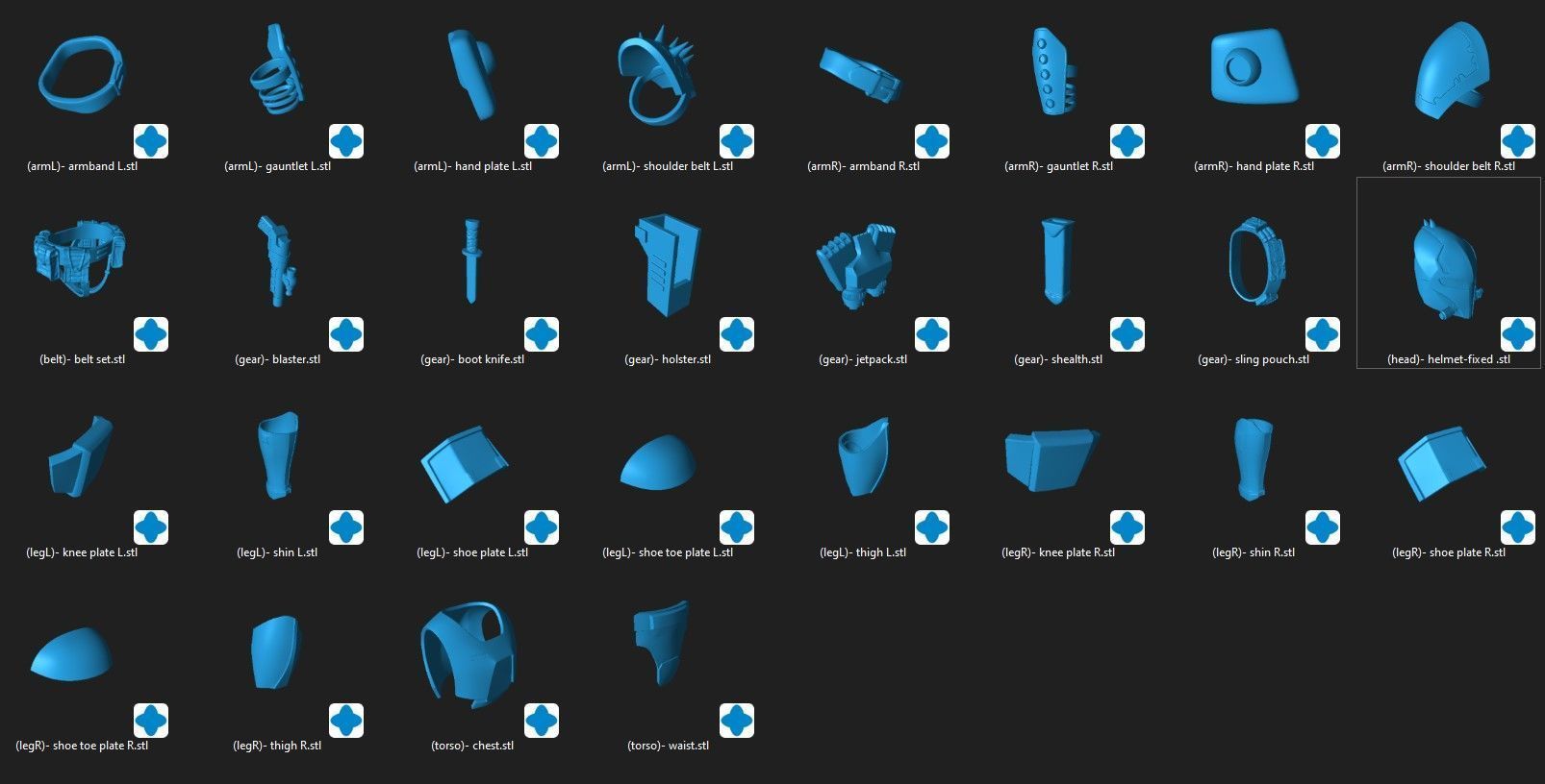 Rohlan Dyre One12 Scale Armor Custom STL 3D print model_1