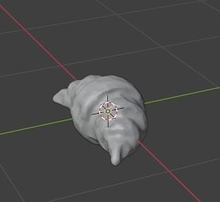 3D Golden Croissant 3D model 7
