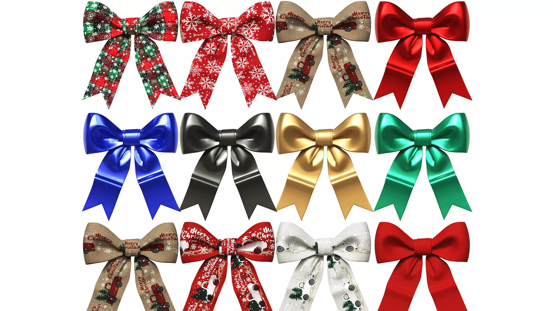Christmas Bow Ribbon Collection 03 _0