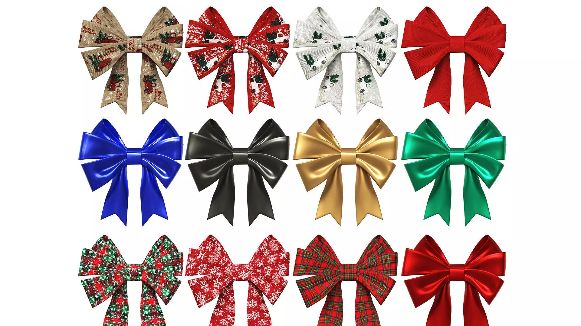 Christmas Bow Ribbon Collection 06 _0