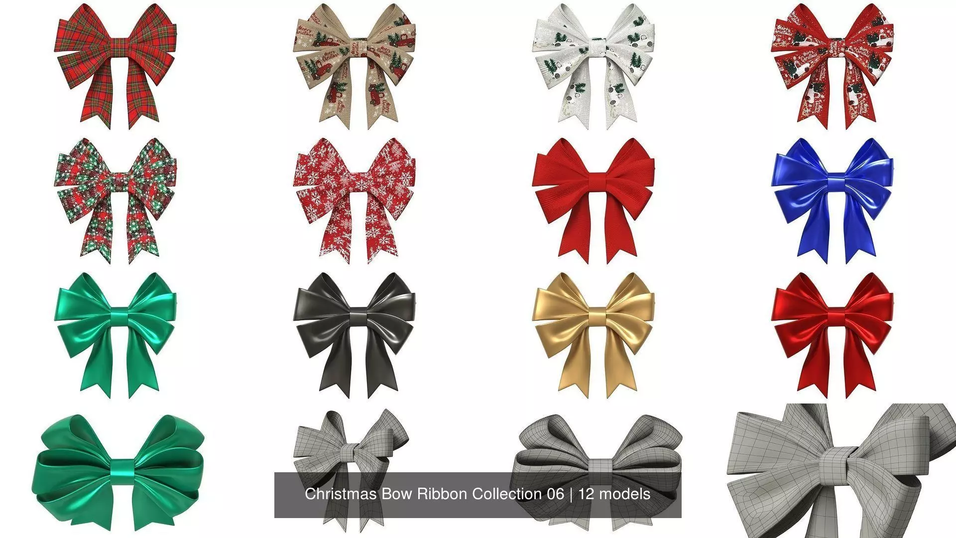 Christmas Bow Ribbon Collection 06 _1