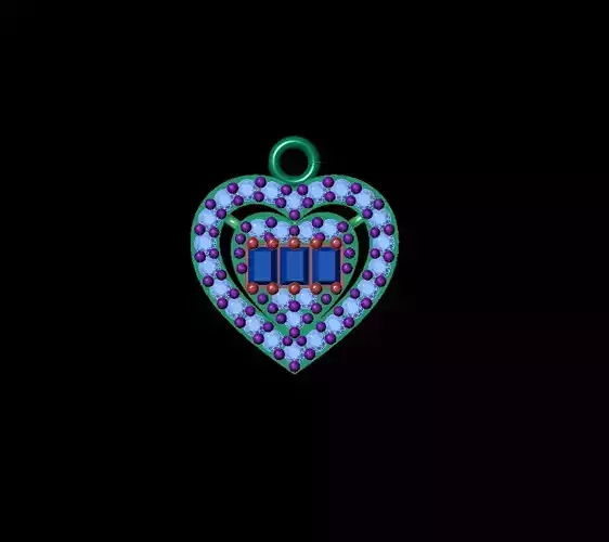 pendant  love Free 3D print model