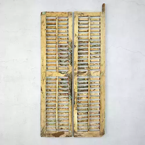 Antique Pair of Kira Shutter Doors