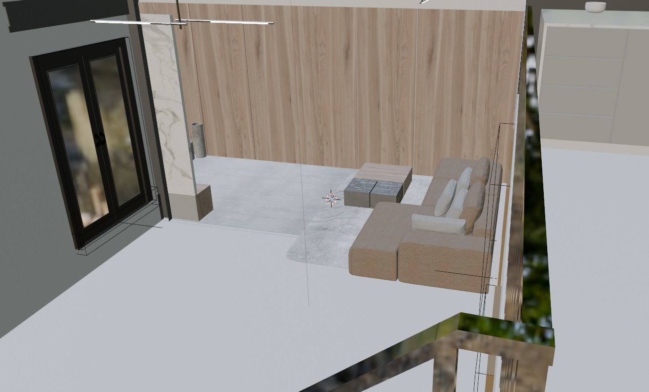 Cycles Render Modern House 3D Model With Interior 3D model_18