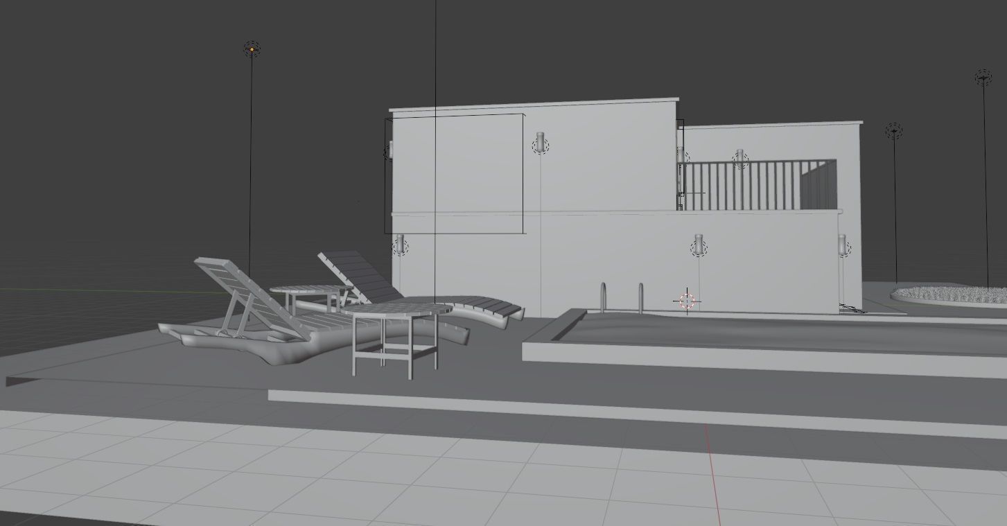 Cycles Render Modern House 3D Model With Interior 3D model_24