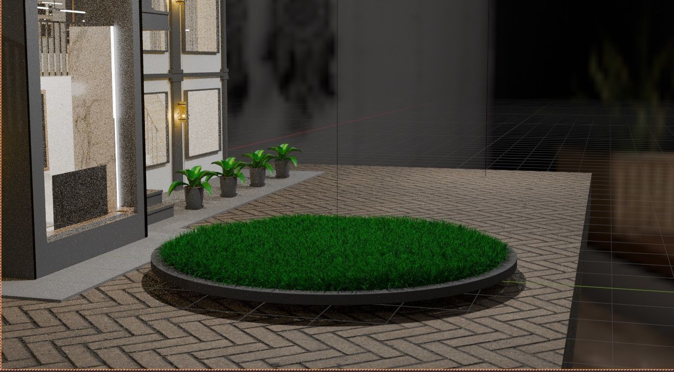 Cycles Render Modern House 3D Model With Interior 3D model_12