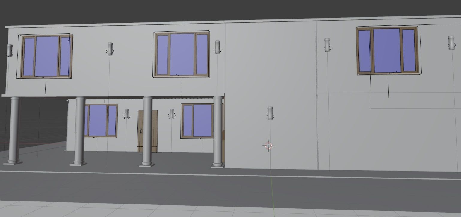 Cycles Render Modern House 3D Model With Interior 3D model_23