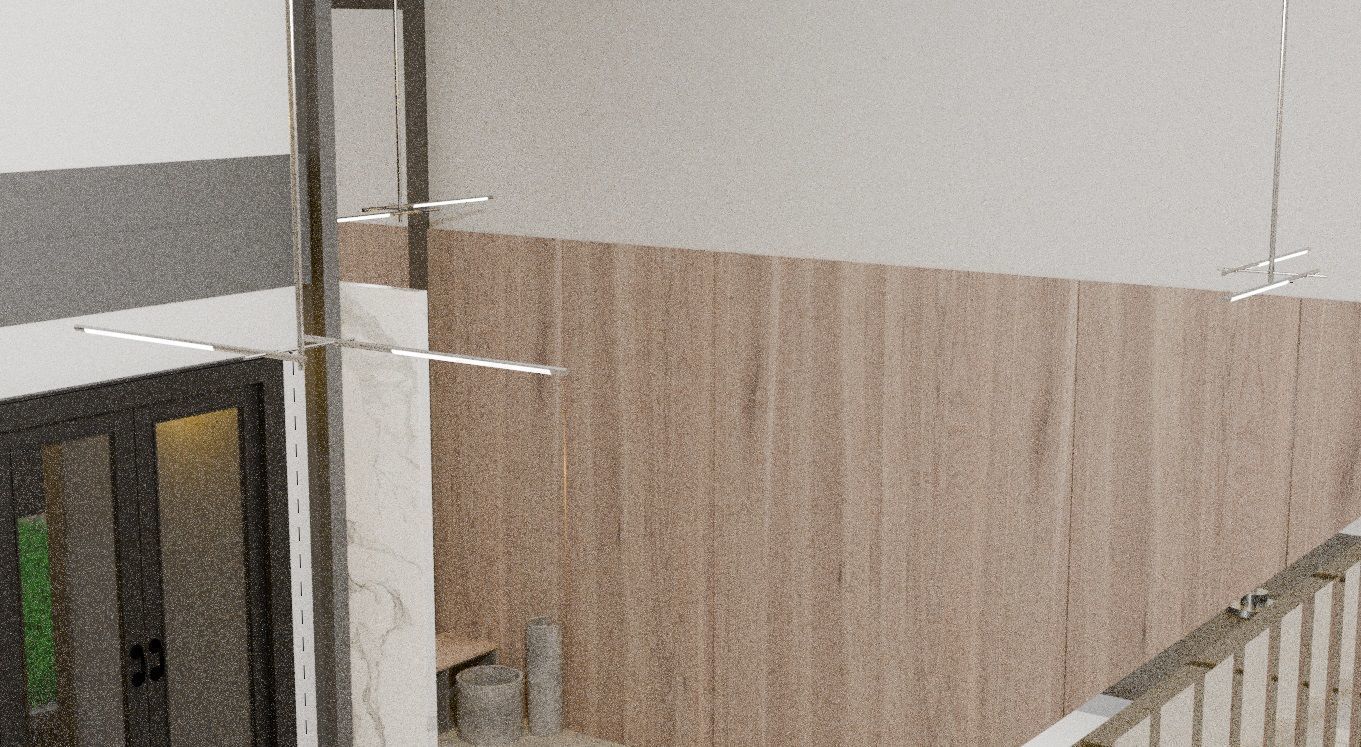 Cycles Render Modern House 3D Model With Interior 3D model_5