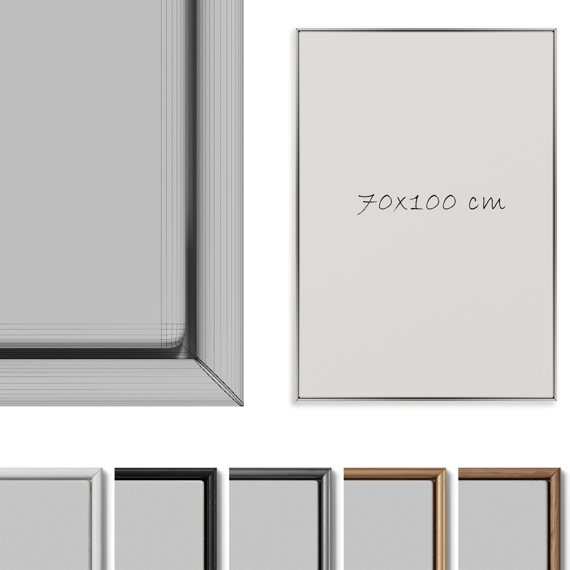 Abstract Painting Frame set 3D model_1