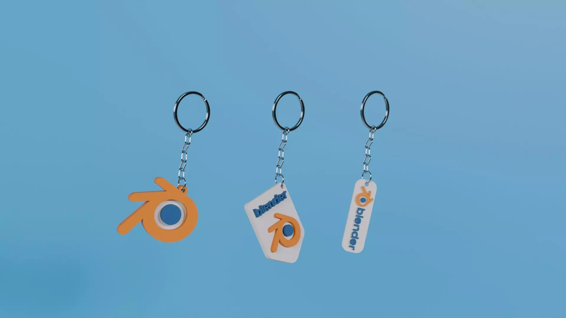 Blender Keycain 3D print model