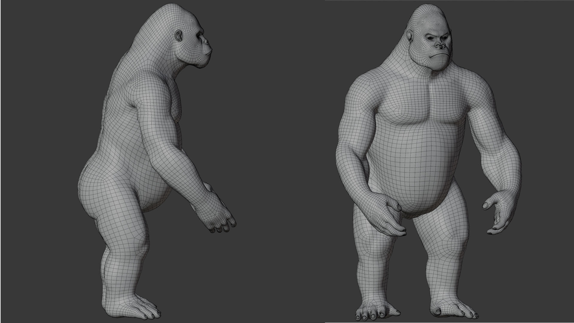 Gorilla 3D Model 3D model_29