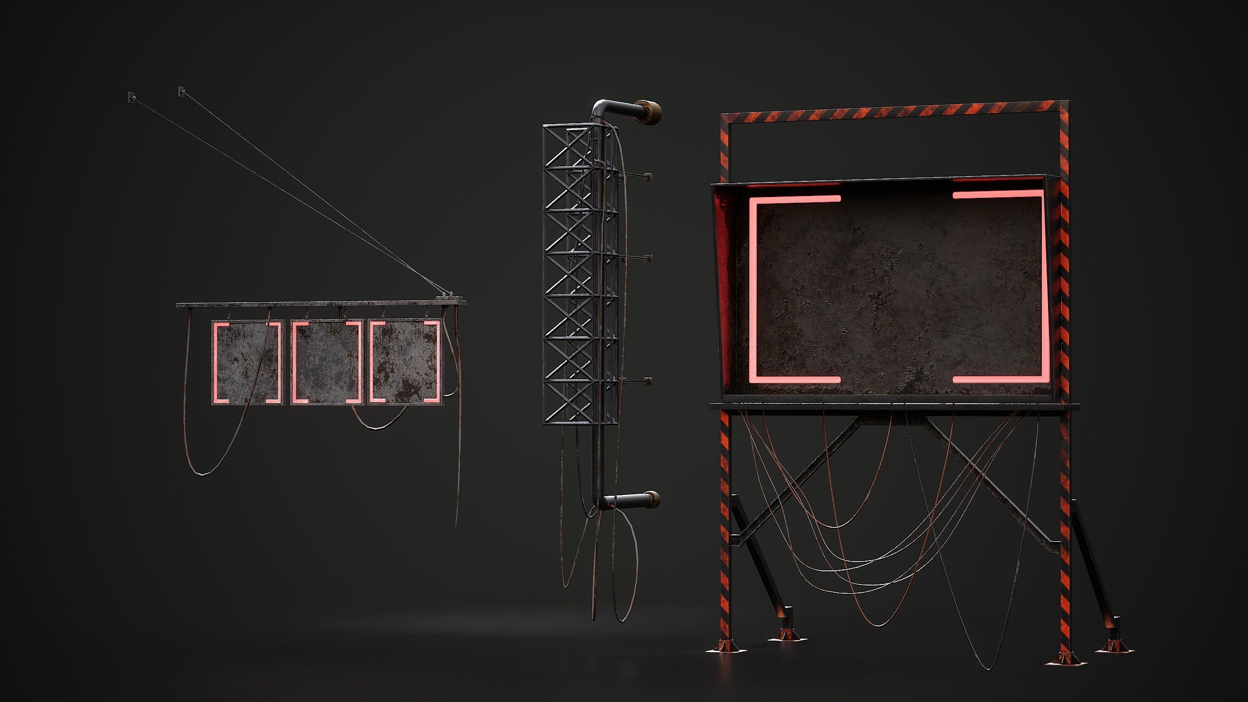 Sci-fi City Builder Low-poly 3D model_14