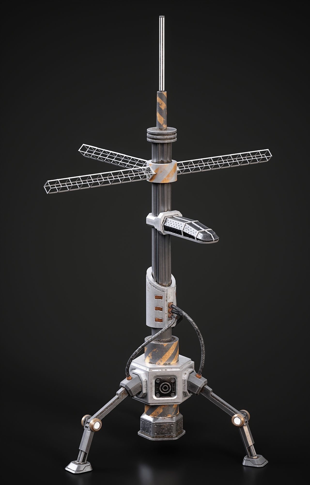 Sci-fi City Builder Low-poly 3D model_7