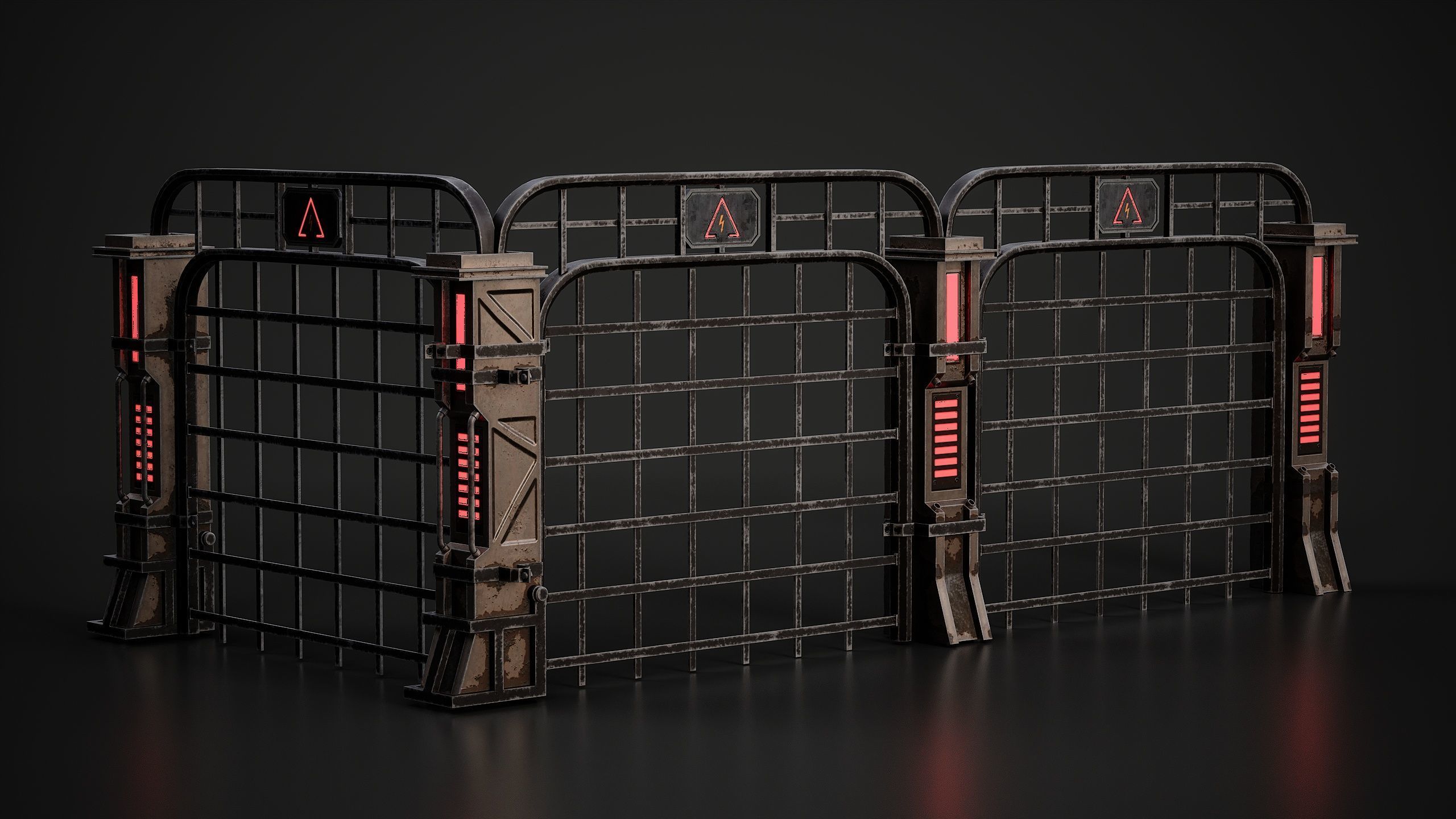 Sci-fi City Builder Low-poly 3D model_10