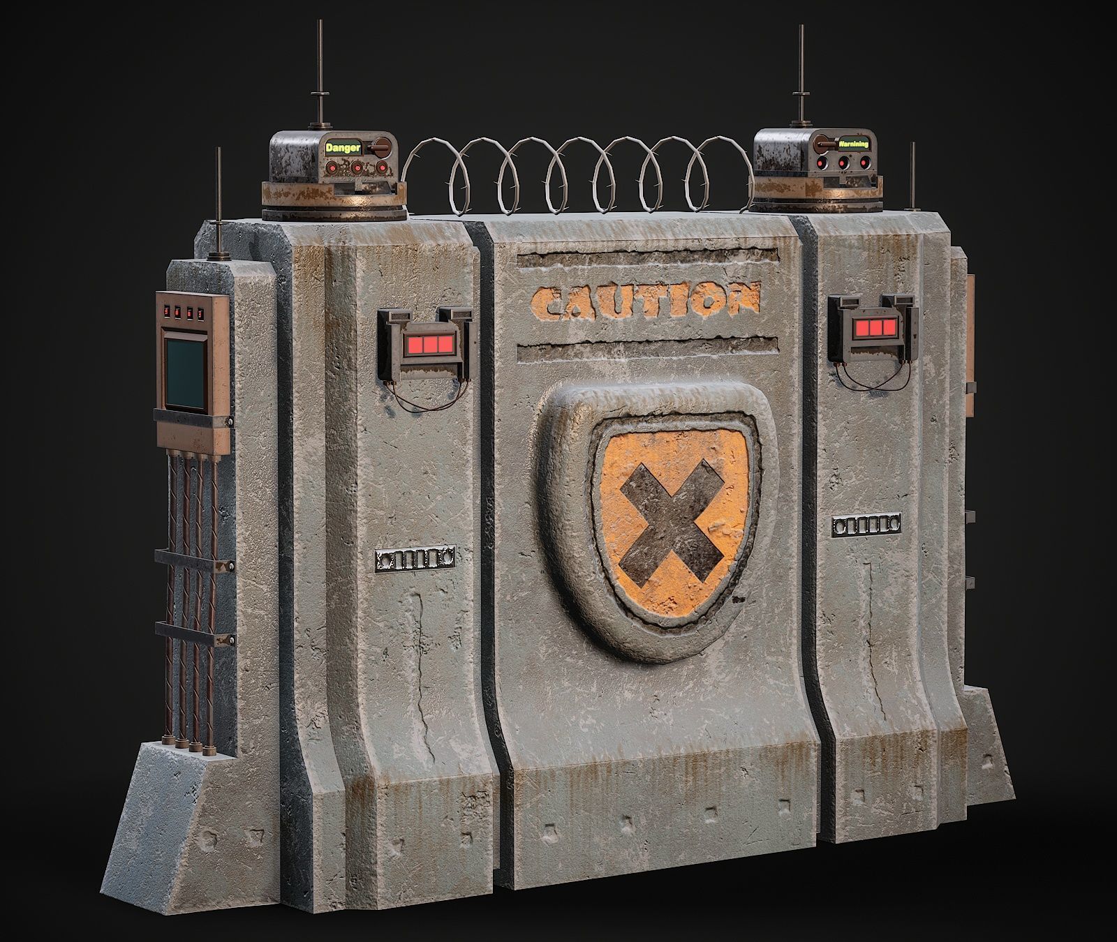 Sci-fi City Builder Low-poly 3D model_13