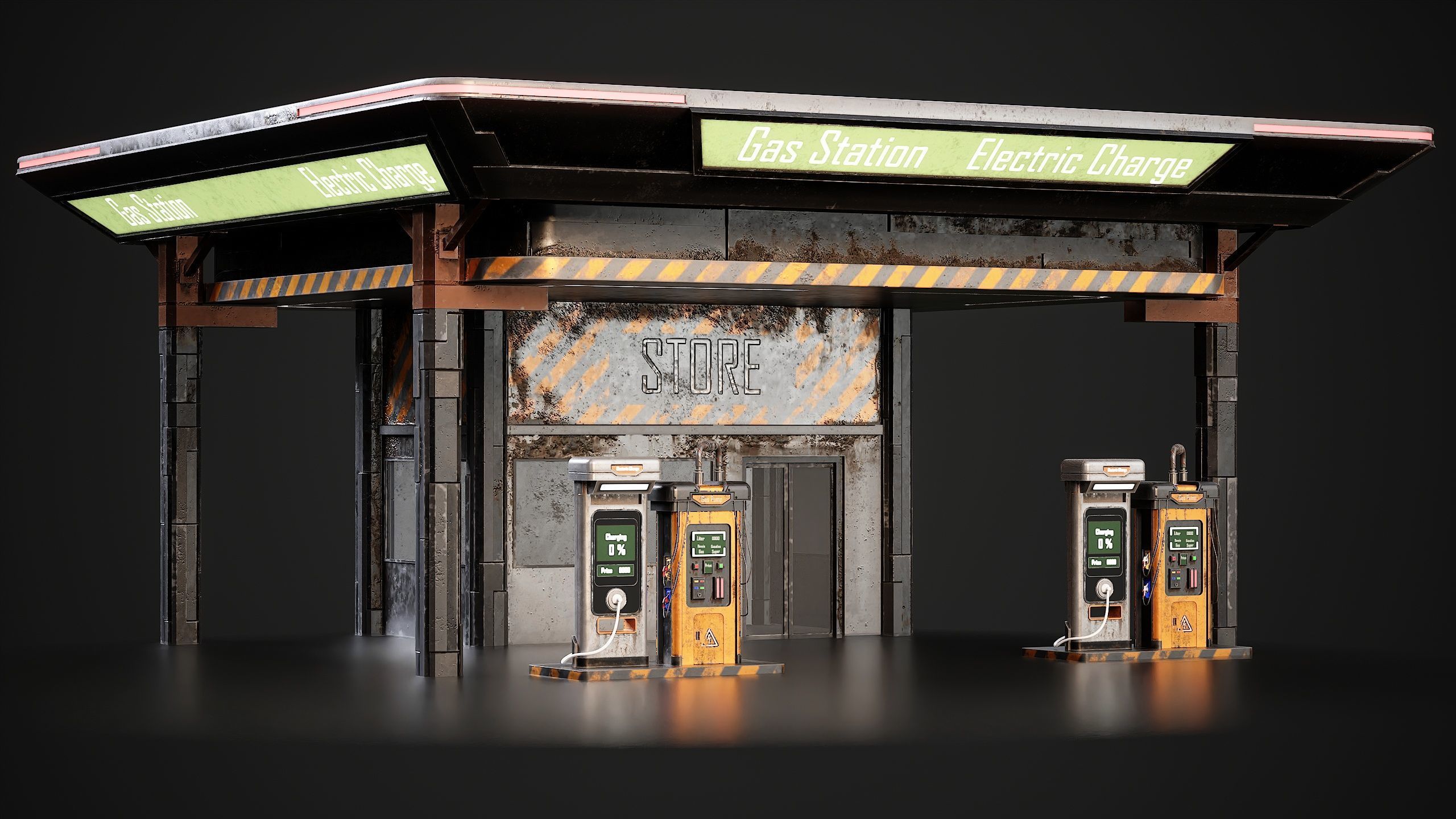 Sci-fi City Builder Low-poly 3D model_16